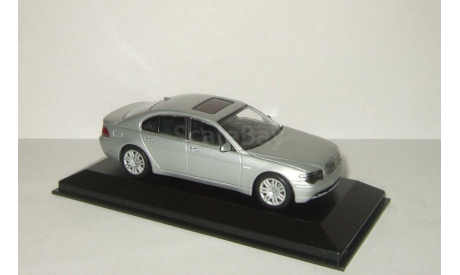 БМВ BMW 7 series E65 2001 Серебристая Minichamps 1:43 431020200, масштабная модель, 1/43