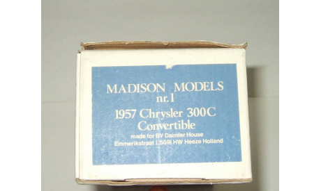 Крайслер Chrysler 300 C Convertible 1957 Madison Models 1:43 Limit MAD 1, масштабная модель, scale43