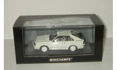 Ауди Audi Sport Quattro 4x4 1984 Белый Minichamps 1:43 400012124, масштабная модель, scale43