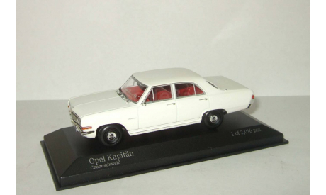 Опель Opel Kapitan 1964 Белый Minichamps 1:43 400048000, масштабная модель, scale43