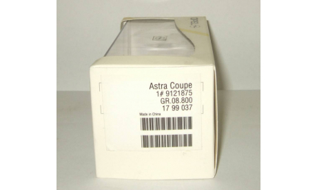 Опель Opel Astra G Coupe Minichamps 1:43, масштабная модель, 1/43