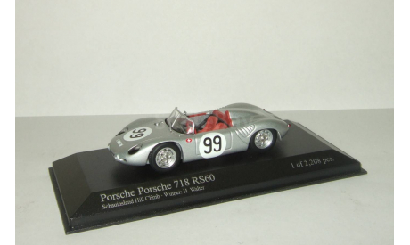 Порше Porsche 718 RS60 Hill Climb 1960 Minichamps 1:43 430606599, масштабная модель, 1/43