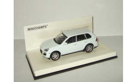 Порше Porsche Cayenne Turbo 4x4 2007 Белая Minichamps 1:43 436066270, масштабная модель, 1/43