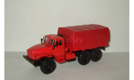 Урал 4320 6х6 Красный с тентом 1979 СССР Элекон 1:43, масштабная модель, scale43