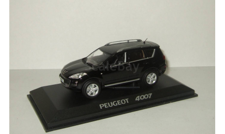 Пежо Peugeot 4007 Черный 2007 4x4 4WD Norev 1:43 474070, масштабная модель, 1/43