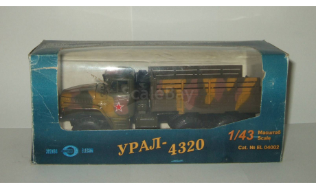 Урал 4320 6х6 Камуфляж 1979 СССР Элекон 1:43, масштабная модель, scale43