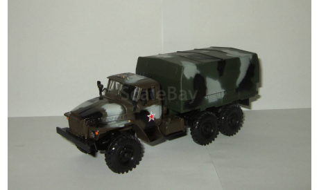 Урал 4320 6х6 С тентом 1979 Камуфляж СССР Элекон 1:43, масштабная модель, scale43