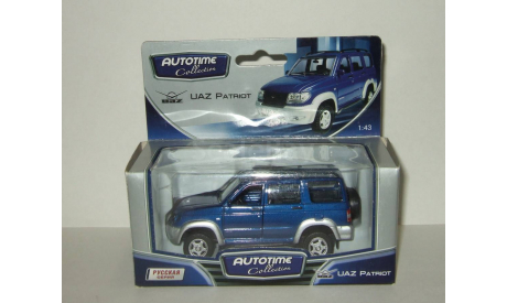 Уаз 3163 Patriot Патриот 4x4 2013 Синий металлик Autotime 1:43, масштабная модель, 1/43, Autotime Collection