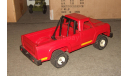 Игрушка Джип Пикап Шевроле Chevrolet K20 Pickup 4x4 1980 Красный Сделано в СССР 1:18, масштабная модель, scale18