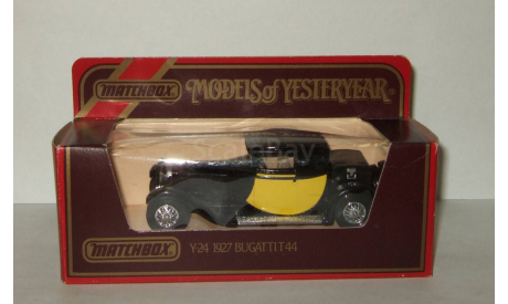 Бугатти Bugatti T44 1927 Y-24 Models of Yesterday Matchbox 1:43, масштабная модель, 1/43