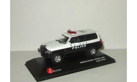 Ниссан Nissan Safari Patrol 4х4 4WD 2005 Police Полиция Японии J-Collection 1:43, масштабная модель, 1/43