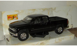 Шевроле Chevrolet Silverado 1500 4x4 1998 Пикап Черный Ранний Maisto 1:24