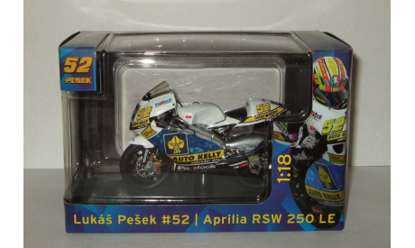 мотоцикл Aprilia RSW LE (FIM Road Racing World Championship 2008) Lukas Pesek Abrex 1:18, масштабная модель, 1/18