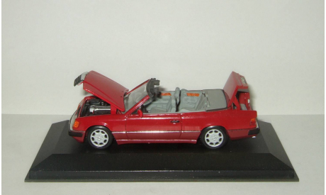 Мерседес Бенц Mercedes Benz 300 CE - 24 Cabriolet W124 1990 Minichamps 1:43 3550 Ранний Открываются капот и багажник, масштабная модель, scale43, Mercedes-Benz