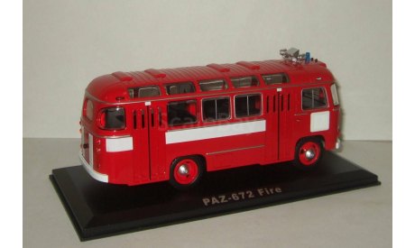 автобус Паз 672 Пожарный 03 1979 СССР ClassicBus 1:43 03002, масштабная модель, scale43