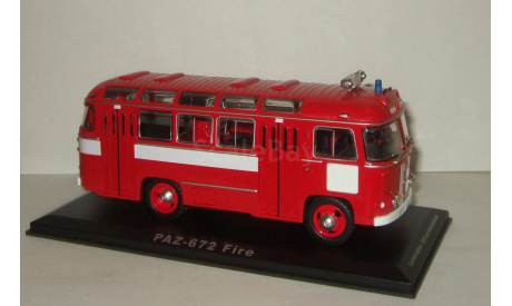 автобус Паз 672 Пожарный 03 1979 СССР ClassicBus 1:43 03002, масштабная модель, scale43
