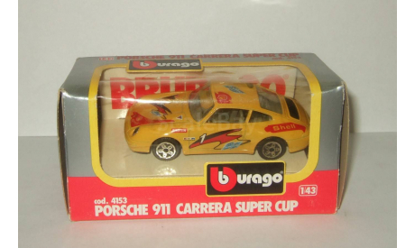 Порше Porsche 911 Carrera Super Cup Bburago 1:43 Made in Italy 1990-е, масштабная модель, 1/43, Vitesse, Mitsubishi