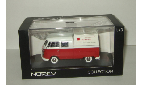 Фольксваген Volkswagen T1 c Transporter Doka Germerott 1 1964 Norev 1:43 840214, масштабная модель, scale43