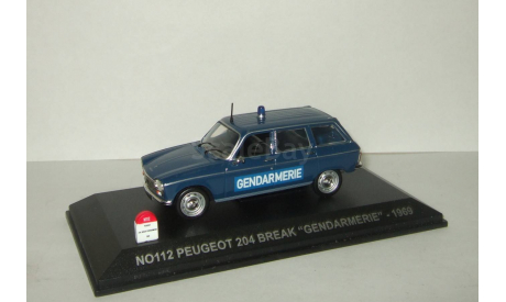 Пежо Peugeot 204 Break Gendarmerie Police 1969 Norev Nostalgie 1:43, масштабная модель, 1/43