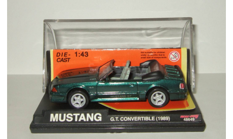 Форд Ford Mustang GT Convertible 1989 New Ray 1:43 48649 Ранний, масштабная модель, scale43