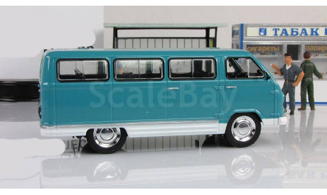 Раф 977 ДМ ’Латвия’ 1968 - 1975 гг. ’морская волна’ IXO IST Автолегенды СССР 1:43, масштабная модель, scale43, Автолегенды СССР лучшее журнал от Deagostini