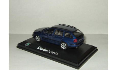 Skoda (Шкода) Octavia II Универсал Темно-синий Abrex 1:43, масштабная модель, 1/43, Škoda