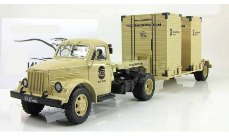 Газ 51 П и Т-213 полуприцеп (песочный) 1959 СССР Dip 1:43 905102, масштабная модель, 1/43, DiP Models