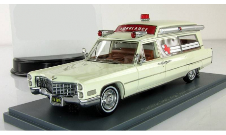 Кадиллак Скорая помощь Cadillac S&S Ambulance White 1966 Neo 1:43 NEO43895, масштабная модель, scale43, Neo Scale Models