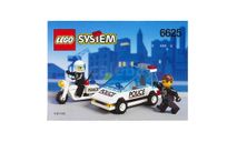 набор Конструктор Лего Полицейская машина и мотоциклист Police Lego 6625 1995 год Раритет 100 % Оригинал, масштабная модель, scale43