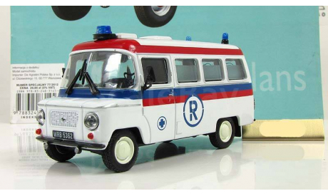 Ныса Nysa 522 R Ambulance Скорая помощь 1988 IST Kultowe Auta 1:43, масштабная модель, scale43, DeAgostini-Польша (Kultowe Auta)