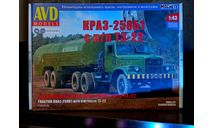 КрАЗ 258Б1 с п/п ТЗ-22, сборная модель автомобиля, 1:43, 1/43