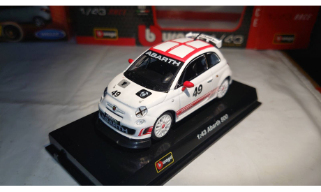 FIAT 500 Abarth (Bburago) 1/43, масштабная модель, scale43