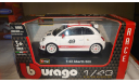 FIAT 500 Abarth (Bburago) 1/43, масштабная модель, scale43