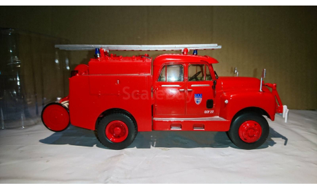 Citroen 46 CD 4x4 Feuerwehr. Scale 1/43., масштабная модель, Citroën, IXO Models for Hachette, 1:43