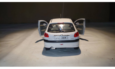 Peugeot 206 (Hongwell). Scale 1/43., масштабная модель, Bauer/Cararama/Hongwell, scale43