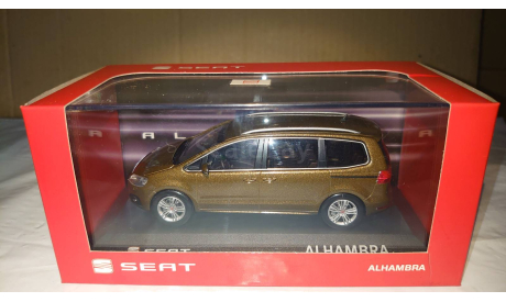 Seat Alhambra 2-nd Generation (Typ 7N/2010-2020) 1/43 Dealer Box, масштабная модель, iScale, scale43