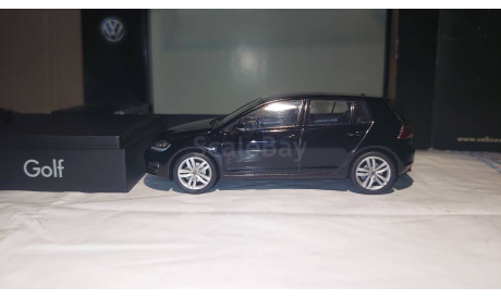 Volkswagen Golf VII (2012) 5d black met. Herpa. Scale 1/43., масштабная модель, i-Scale (Herpa) Dealer Box, scale43
