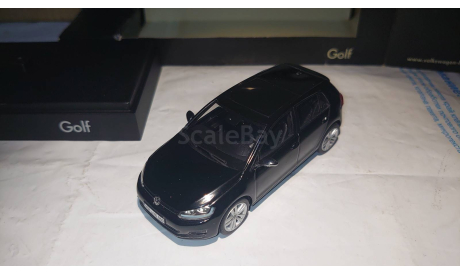 Volkswagen Golf VII (2012) 5d black met. Herpa. Scale 1/43., масштабная модель, i-Scale (Herpa) Dealer Box, scale43