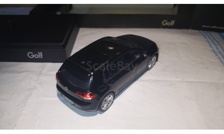 Volkswagen Golf VII (2012) 5d black met. Herpa. Scale 1/43., масштабная модель, i-Scale (Herpa) Dealer Box, scale43