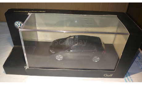 Volkswagen Golf VII (2012) 5d black met. Herpa. Scale 1/43., масштабная модель, i-Scale (Herpa) Dealer Box, scale43