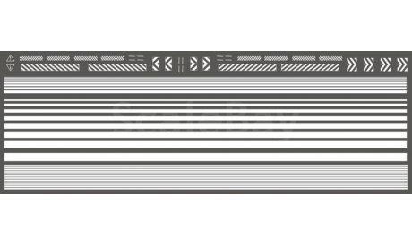 декаль ’белые полоски’, фототравление, декали, краски, материалы, DK, scale43