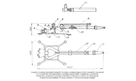 Ствол лафетный ПЛС-20 ’ранний’, масштабная модель, ПТВ Сибирь, scale43