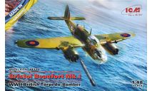 Модель самолета Bristol Beaufort, сборные модели авиации, ICM, scale48