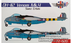 Модель DH-112 Venom Mk.4 Suez Crisis