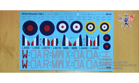 Модель самолета Bristol Beaufort, сборные модели авиации, ICM, scale48