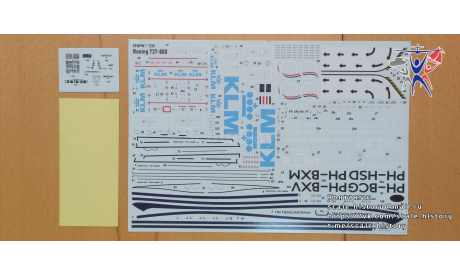Модель самолета Boeing 737-800 KLM, сборные модели авиации, BPK, scale72