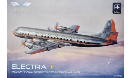 Модель самолета L-188A Electra II, сборные модели авиации, X-Scale, scale144