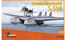 Сборная модель самолета Savoia-Marchetti S.55A, сборные модели авиации, Dora Wings, scale72