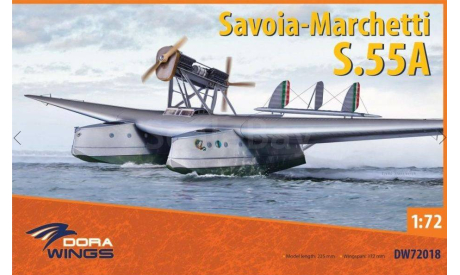 Сборная модель самолета Savoia-Marchetti S.55A, сборные модели авиации, Dora Wings, scale72