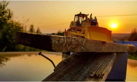 Бульдозер Komatsu D65EX First Gear 1/50, масштабная модель трактора, 1:50